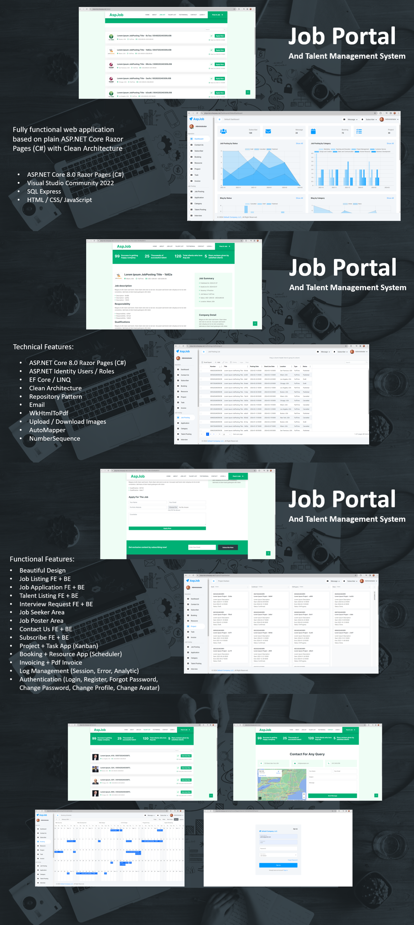 Job Portal Talent Management System - ASP.NET Core 8.0 Razor Pages (C#) - 1